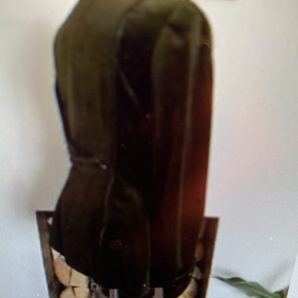Zara Woman Vintage Cotton Velvet Style Jacket Coat in as army khaki color - Picture 5 of 12